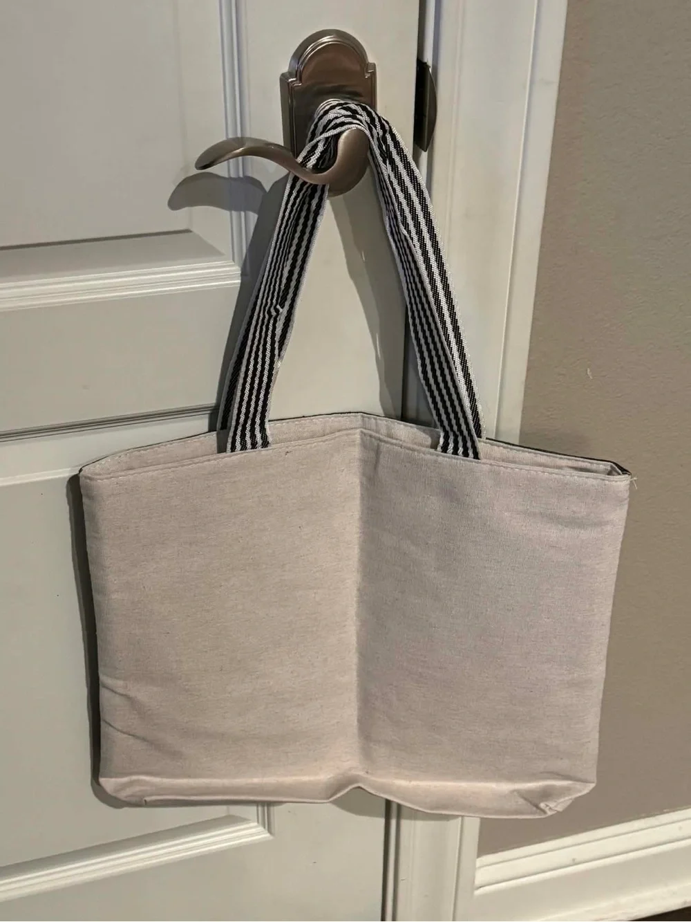 Everyday Butterfly Tote - Navy with Blue & Orange Embroidery
